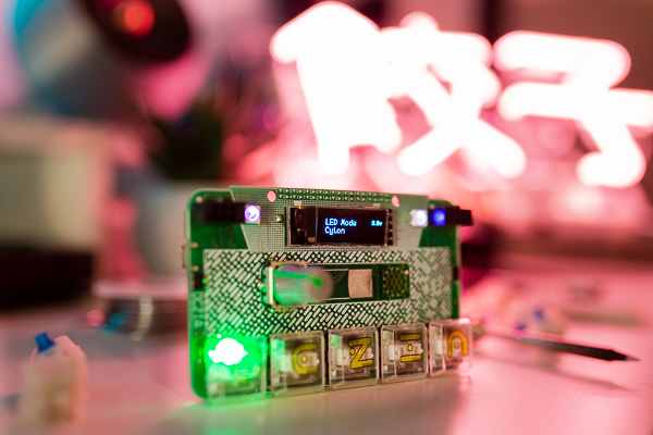DCZia 2019 Laser Theremin Synth Badge